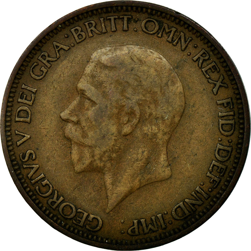Monnaie, Grande-Bretagne, George V, 1/2 Penny, 1932, TB, Bronze, KM:837