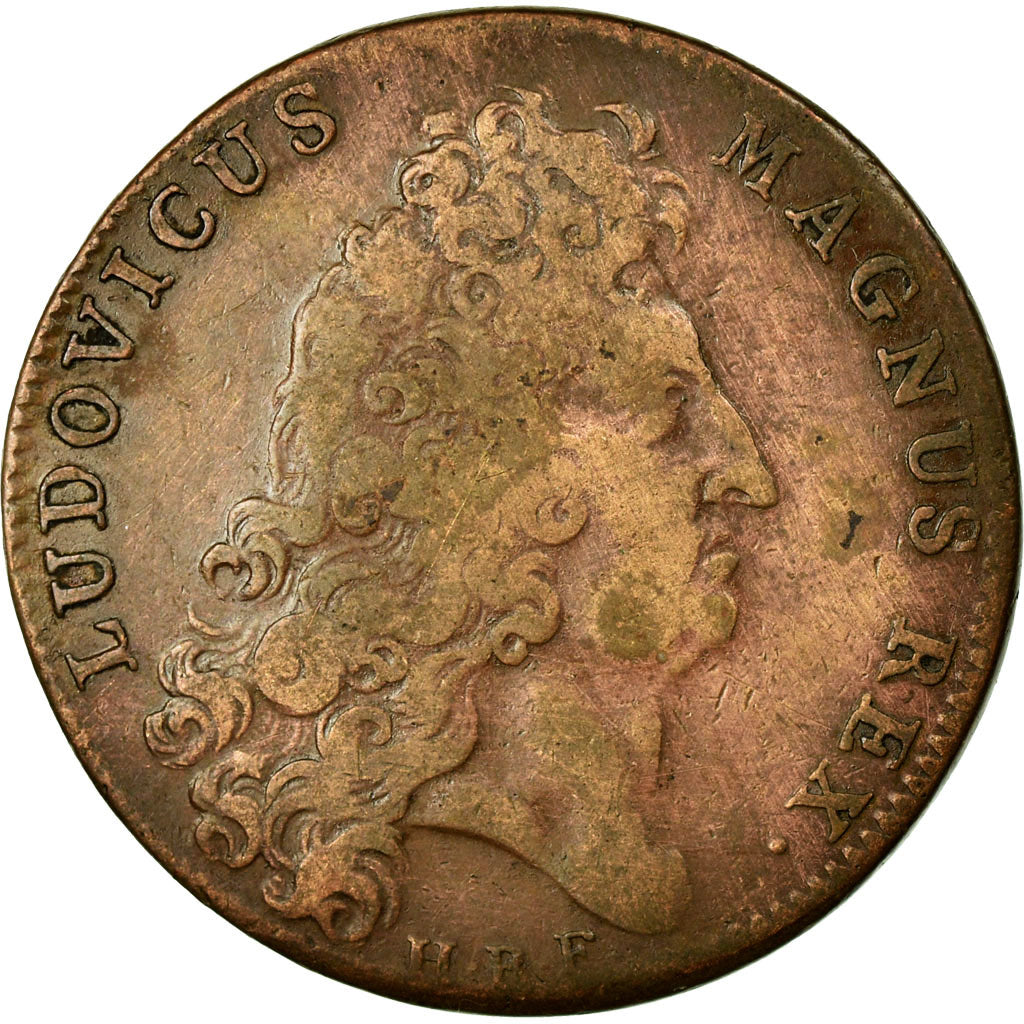 Francja, Token, Królewskie, VF(30-35), Miedź