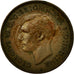 Moneda, Gran Bretaña, George VI, Farthing, 1946, BC+, Bronce, KM:843
