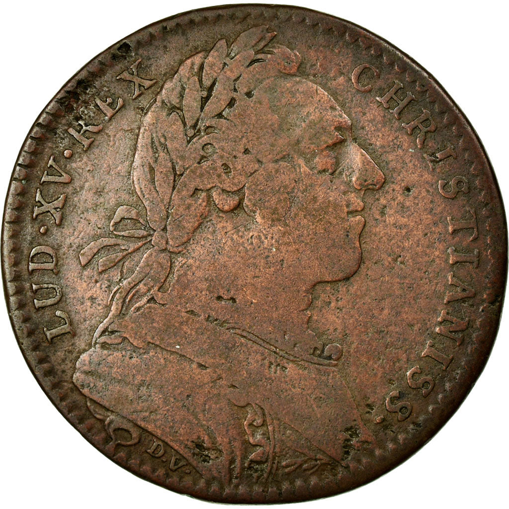 France, Jeton, Colonie Française de l'Amérique, 1751, Cuivre, TB