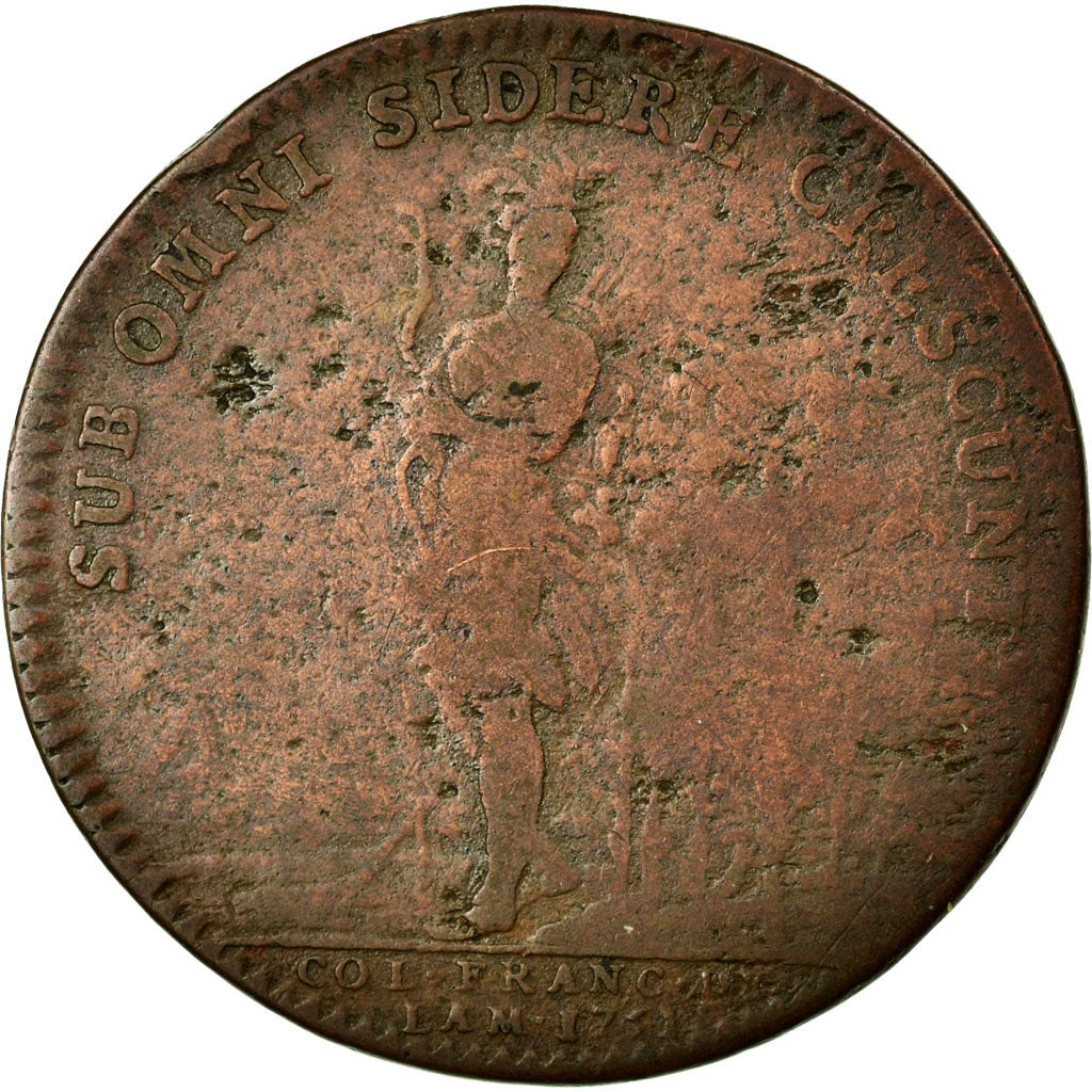 France, Jeton, Colonie Française de l'Amérique, 1751, Cuivre, TB