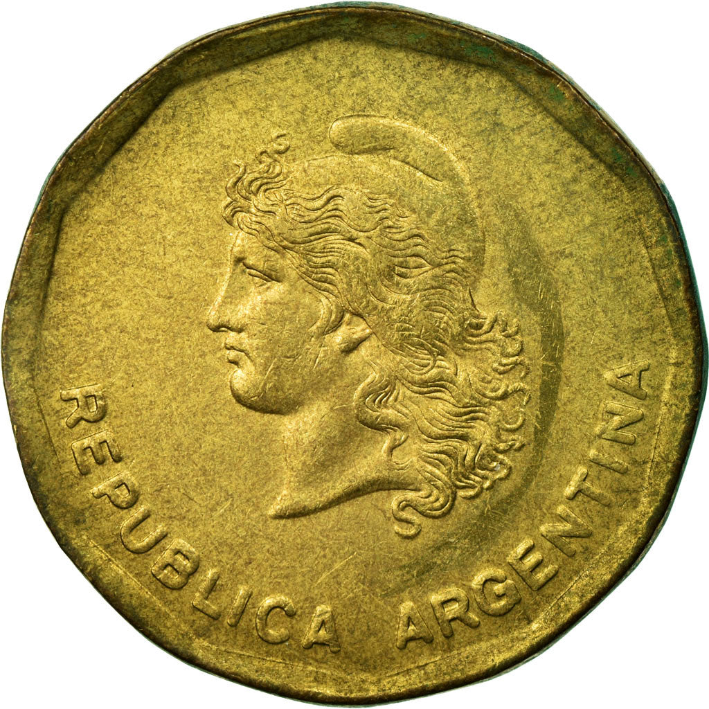 Munten, Argentinië, 50 Centavos, 1988, ZF, Tin, KM:99