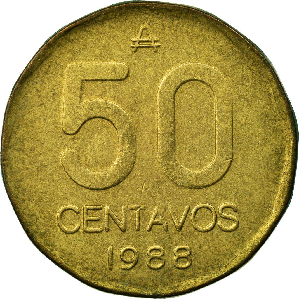 Munten, Argentinië, 50 Centavos, 1988, ZF, Tin, KM:99