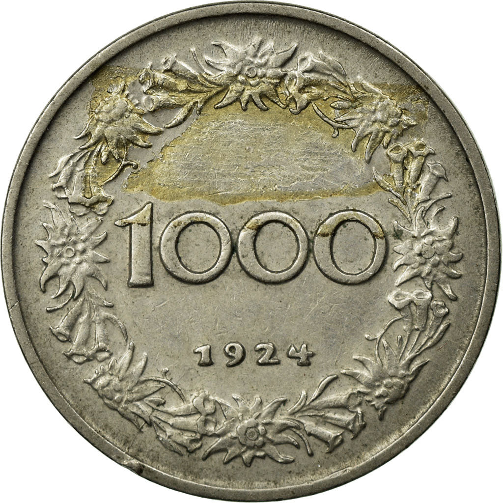 Münze, Österreich, 1000 Kronen, 1924, SS, Copper-nickel, KM:2834