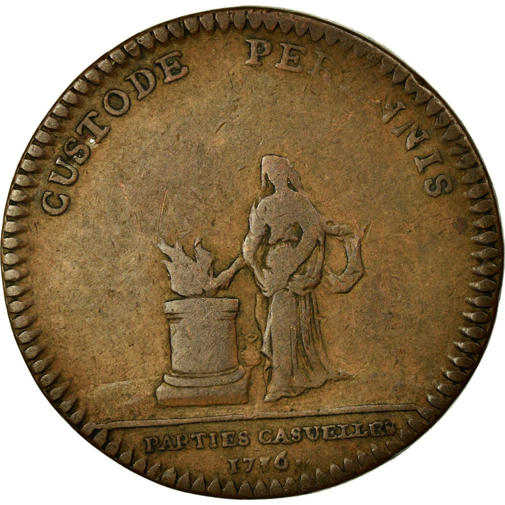 France, Token, Royal, VF(30-35), Copper, Feuardent:2769