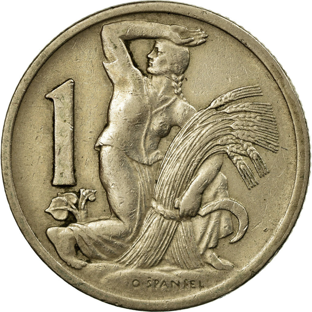 Monnaie, Tchécoslovaquie, Koruna, 1922, TB+, Copper-nickel, KM:4