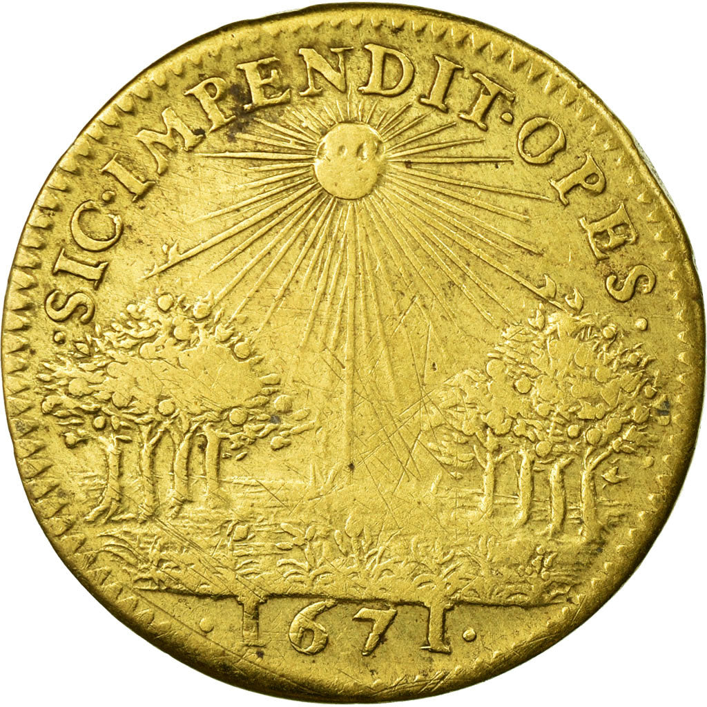 France, Token, Royal, AU(50-53), Brass, Feuardent:13073
