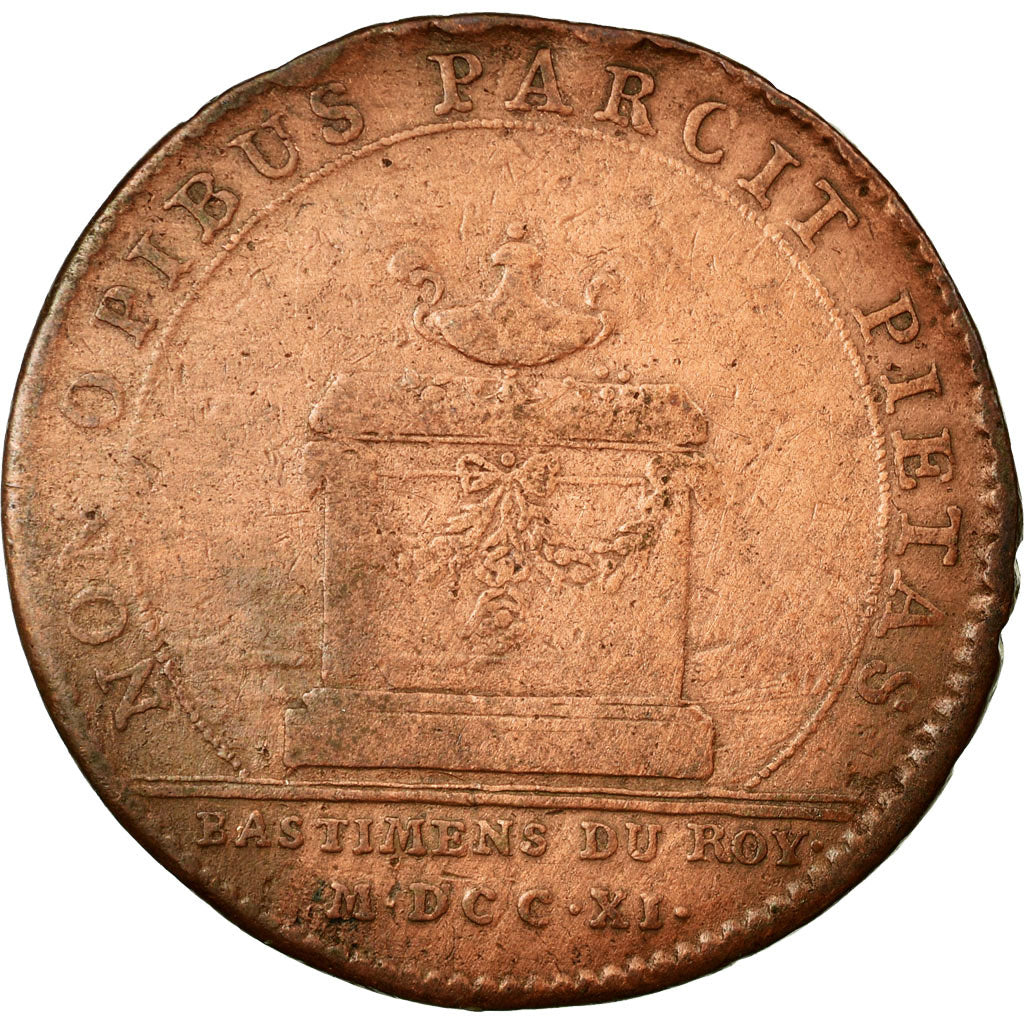 France, Token, Royal, VF(30-35), Copper, Feuardent:3074