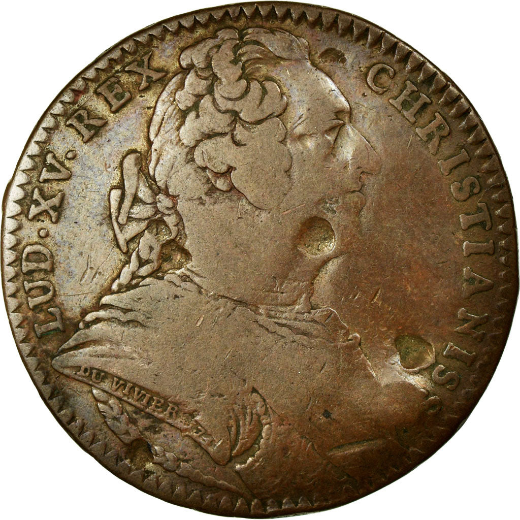 France, Token, Royal, VF(30-35), Copper, Feuardent:9851