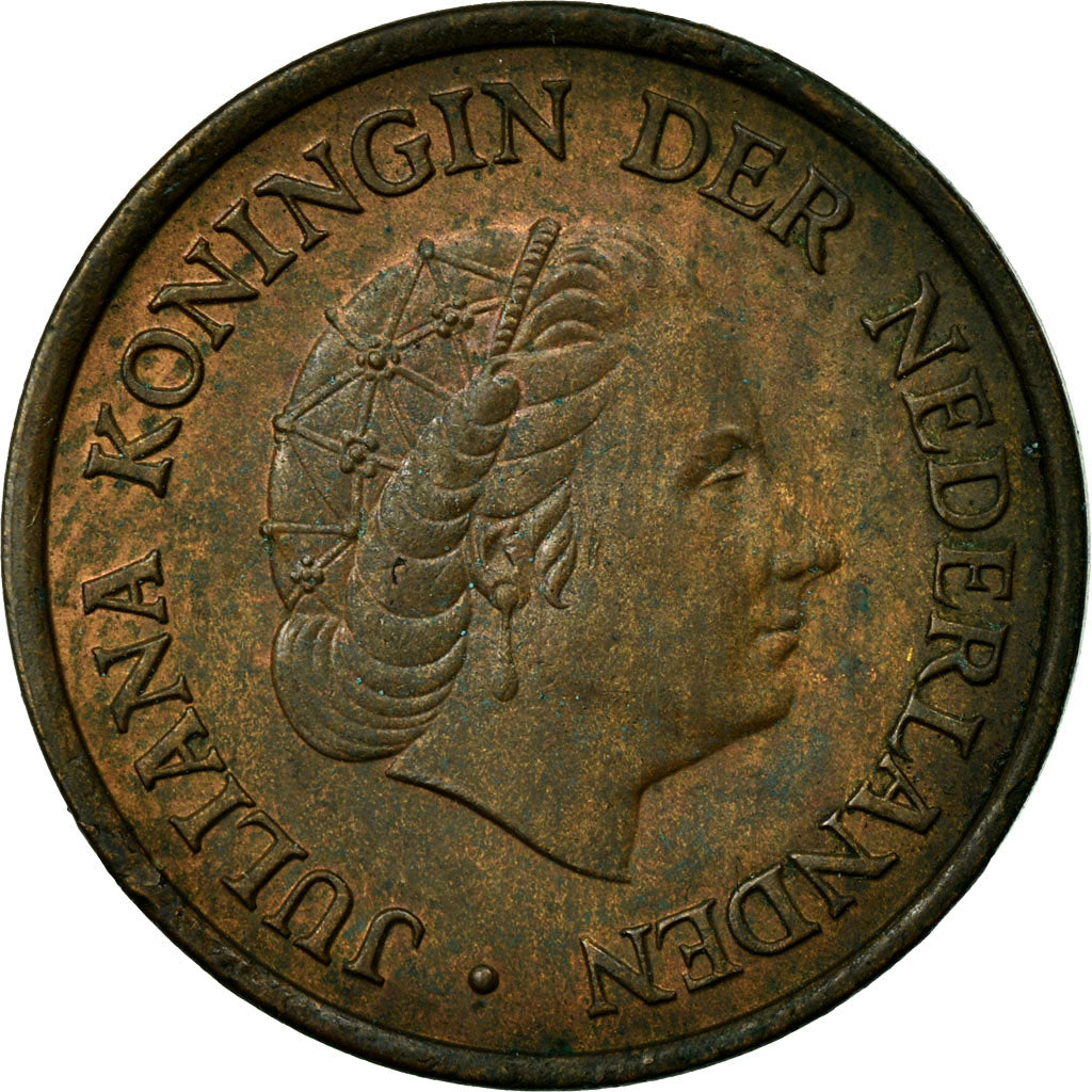 Moeda, Países Baixos, Juliana, 5 Cents, 1951, EF(40-45), Bronze, KM:181