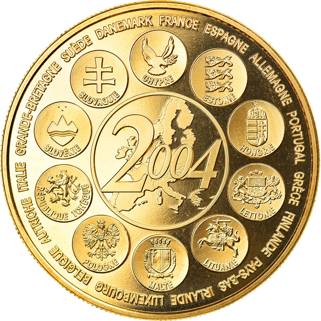 France, Medal, L'Europe des XXV, Essai, Politics, Society, War, 2004, MS(65-70)