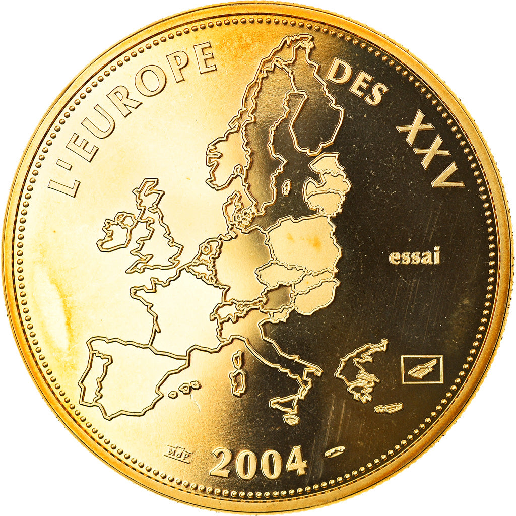 France, Medal, L'Europe des XXV, Essai, Politics, Society, War, 2004, MS(65-70)