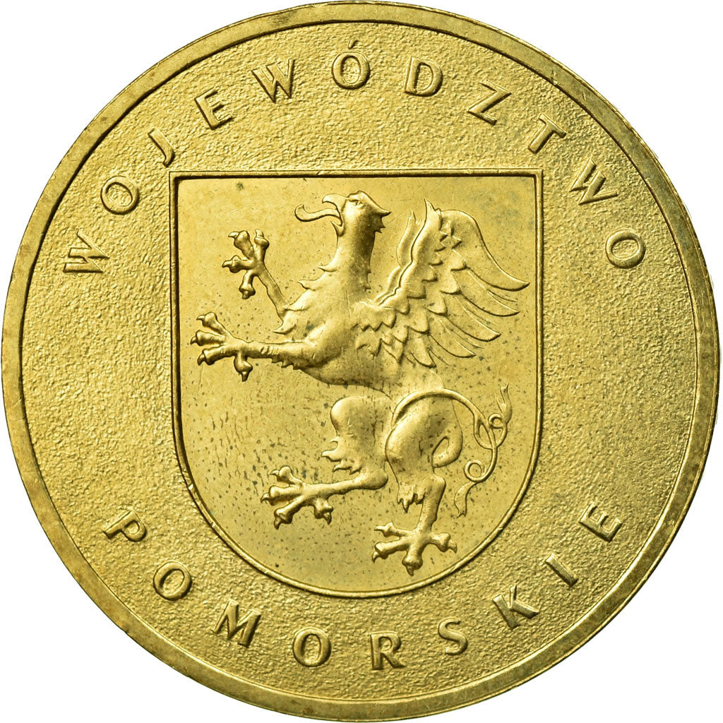 Coin, Poland, 2 Zlote, 2004, Warsaw, EF(40-45), Brass, KM:492