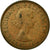 Moneda, Gran Bretaña, Elizabeth II, 1/2 Penny, 1963, MBC, Bronce, KM:896