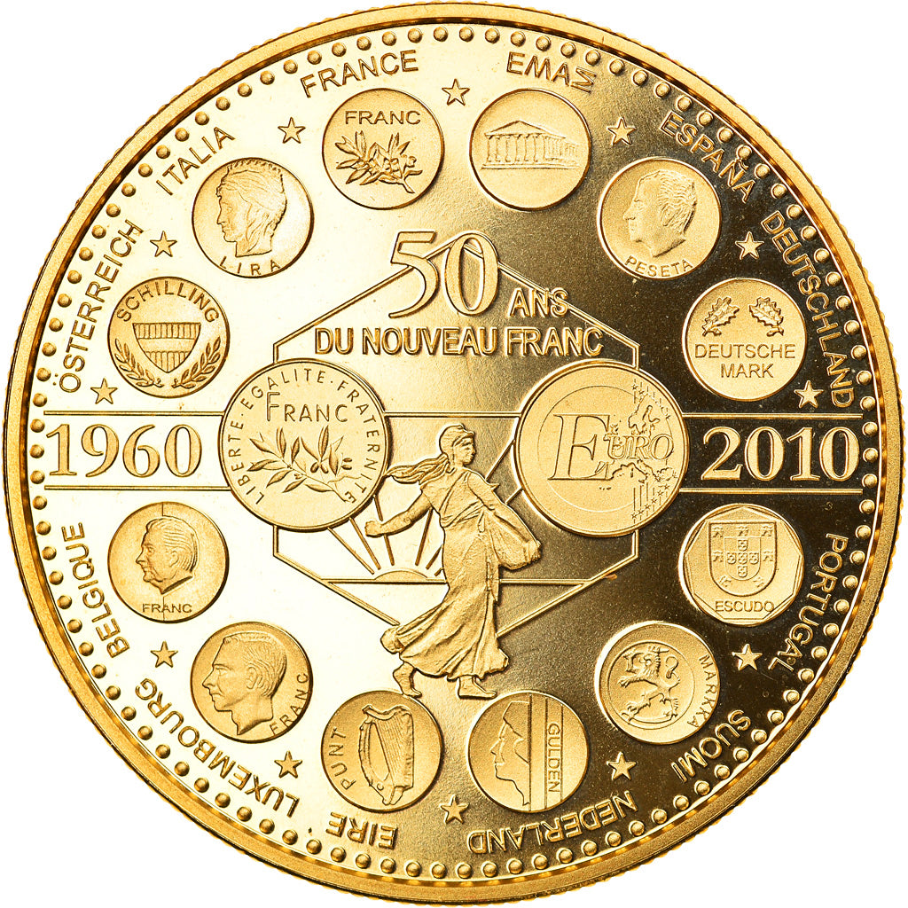 Francja, Medal, L'Europe des XXVII, 50 ans du nouveau Franc, Polityka