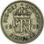 Moneda, Gran Bretaña, George VI, 6 Pence, 1939, MBC, Plata, KM:852
