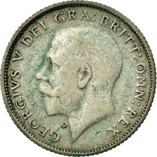Moneta, Gran Bretagna, George V, 6 Pence, 1924, MB+, Argento, KM:815a.1