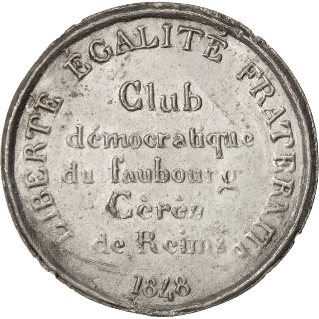 France, Medal, French Second Republic, Politics, Society, War, TTB+, Tin
