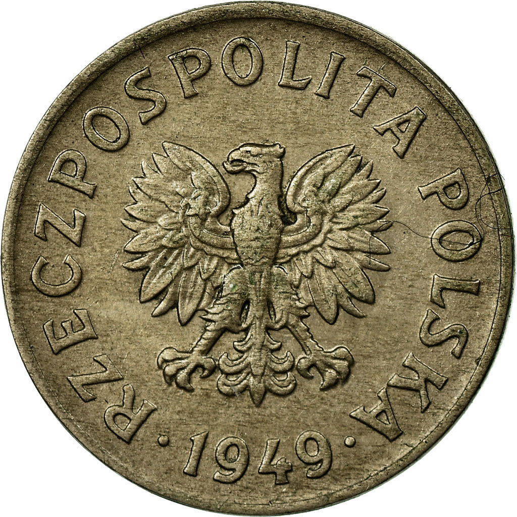 Münze, Polen, 20 Groszy, 1949, Kremnica, SS, Copper-nickel, KM:43
