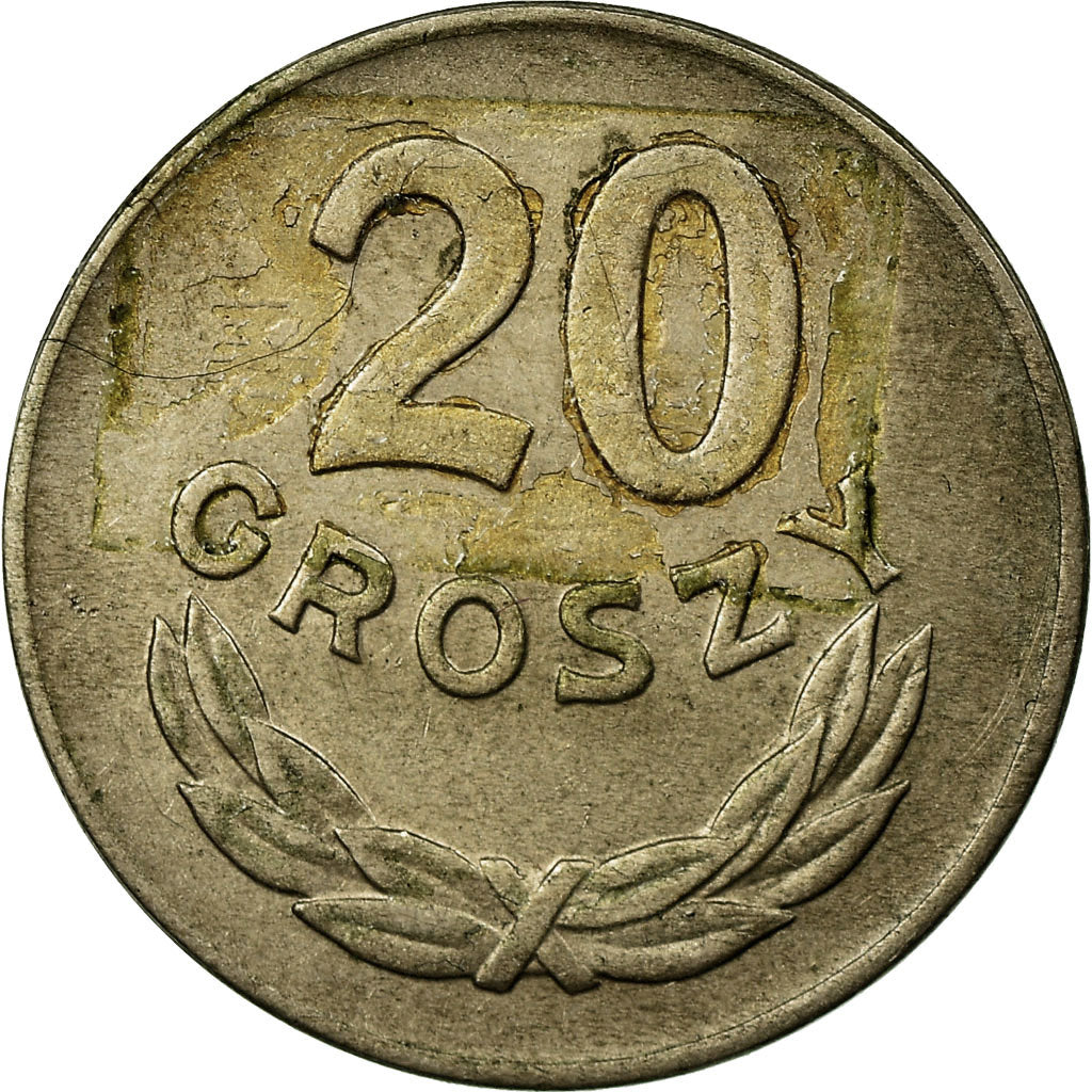 Münze, Polen, 20 Groszy, 1949, Kremnica, SS, Copper-nickel, KM:43