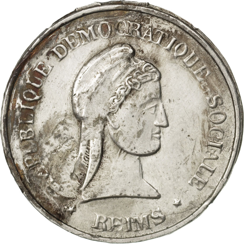 France, Medal, French Second Republic, Politics, Society, War, TTB+, Tin