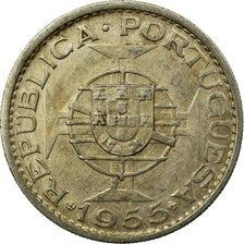 Coin, Mozambique, 20 Escudos, 1955, EF(40-45), Silver, KM:80