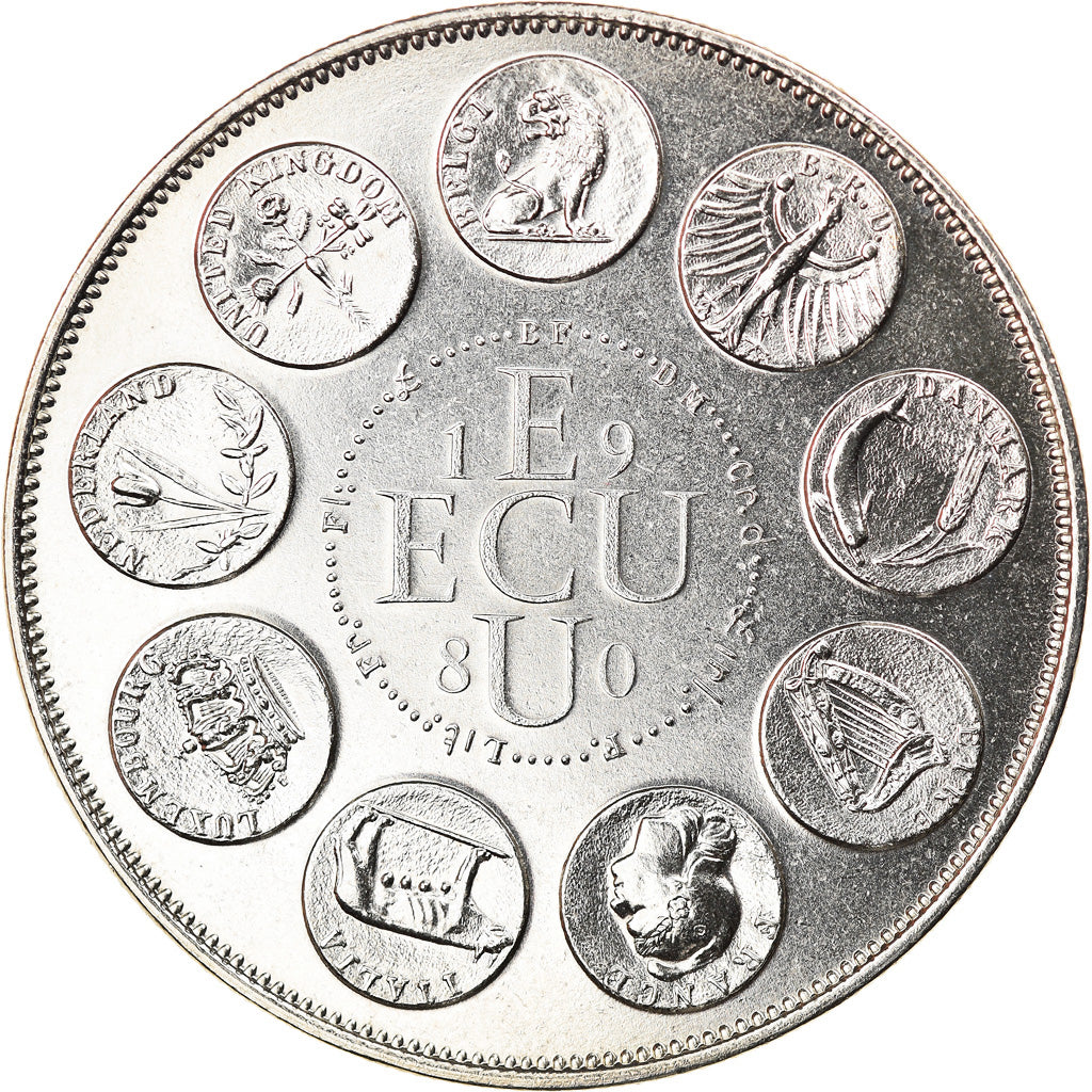 Francja, Medal, Ecu Europa, Europe Assise, Polityka, społeczeństwo, wojna