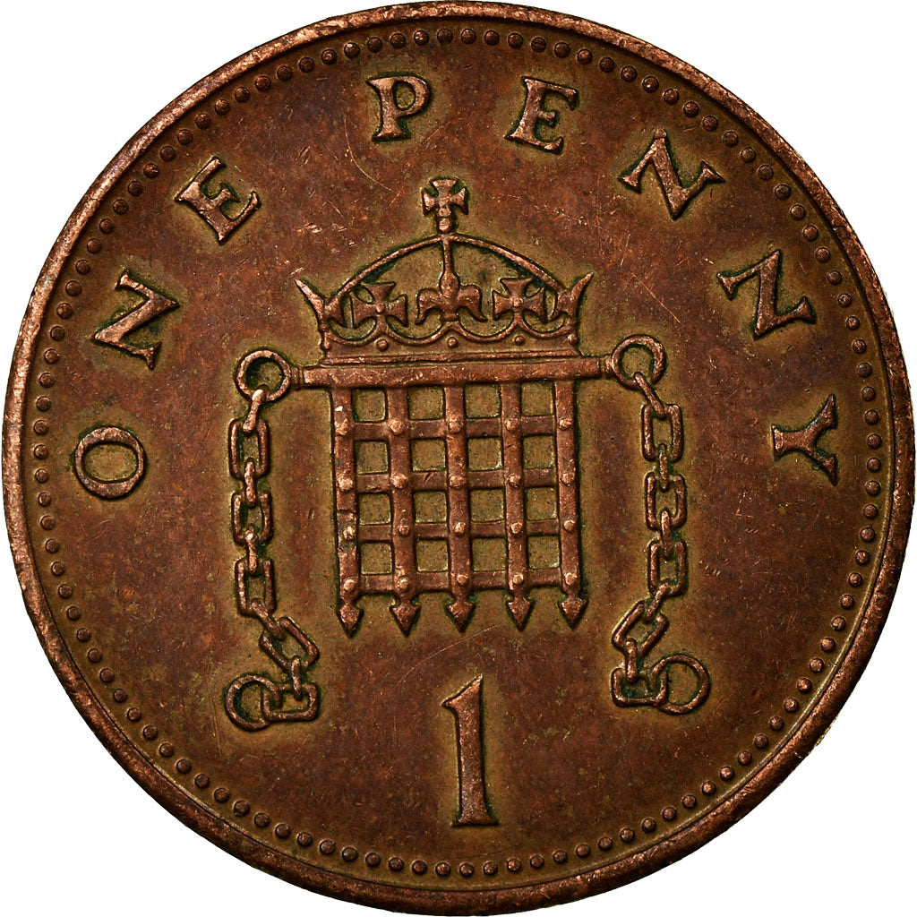 Monnaie, Grande-Bretagne, Elizabeth II, Penny, 1988, British Royal Mint, TTB