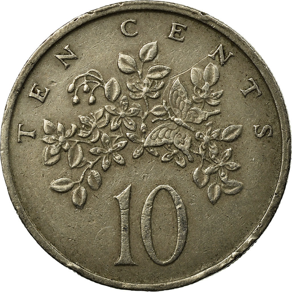 Moeda, Jamaica, Elizabeth II, 10 Cents, 1977, Franklin Mint, EF(40-45)