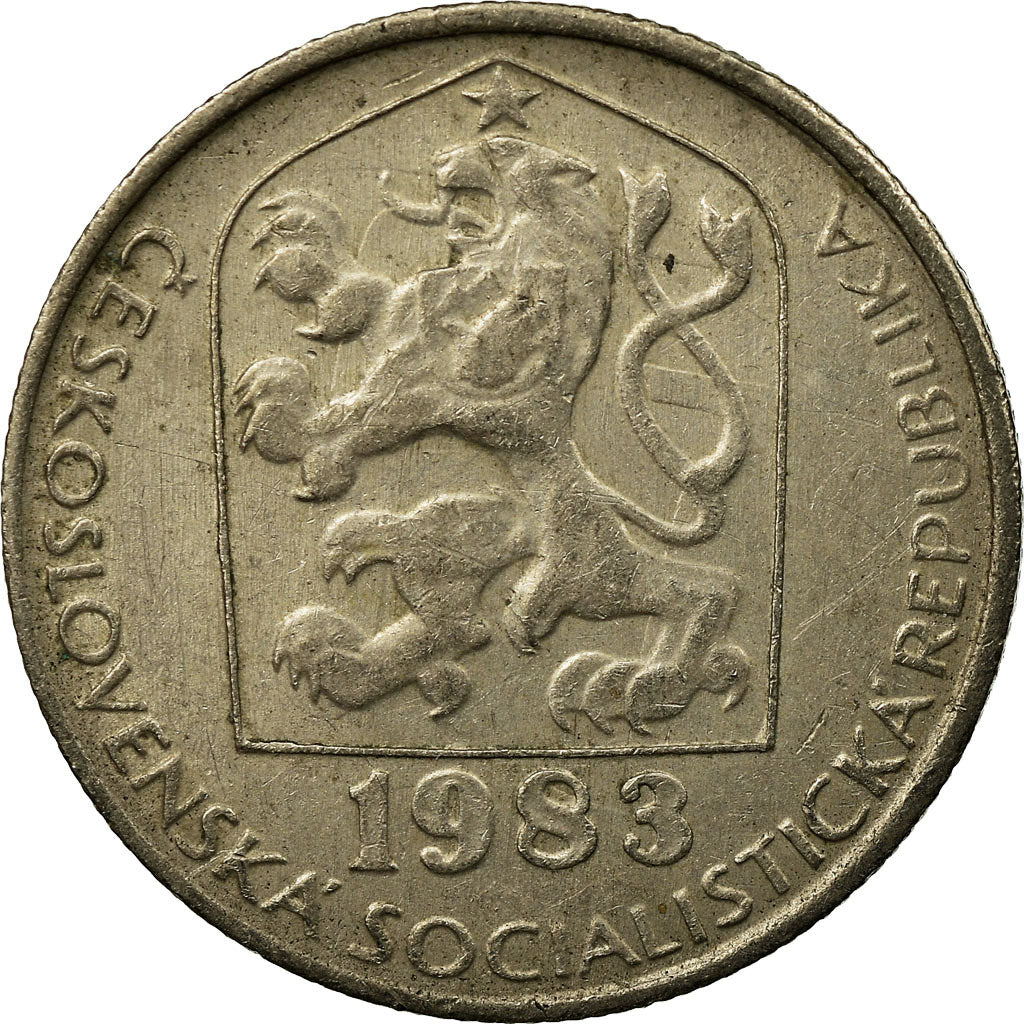 Munten, Tsjecho-Slowakije, 50 Haleru, 1983, ZF, Copper-nickel, KM:89