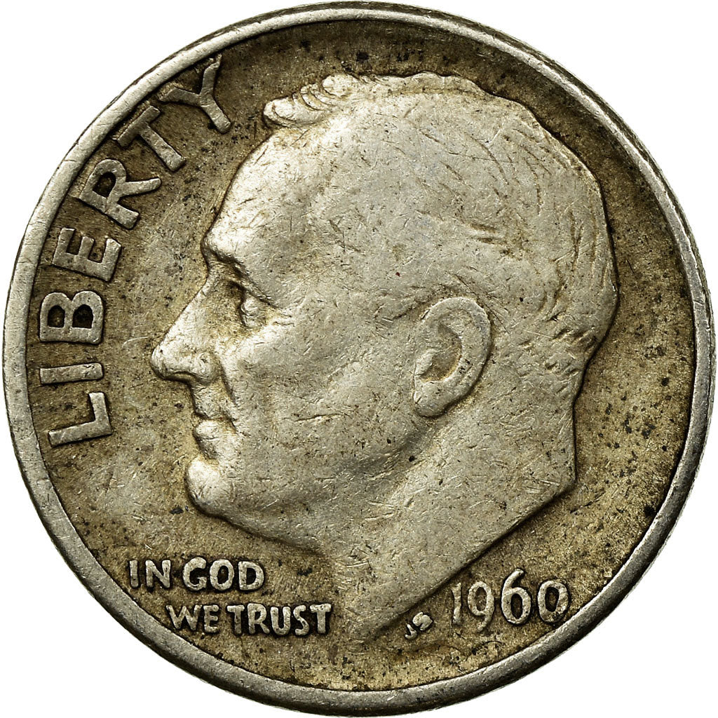 Coin, United States, Roosevelt Dime, Dime, 1960, U.S. Mint, Denver, VF(30-35)