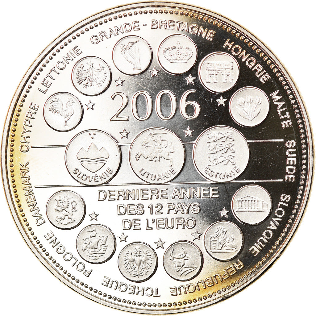 Francia, medaglia, L'Europe des XXV, Dernière Année des 12 Pays de l'Euro
