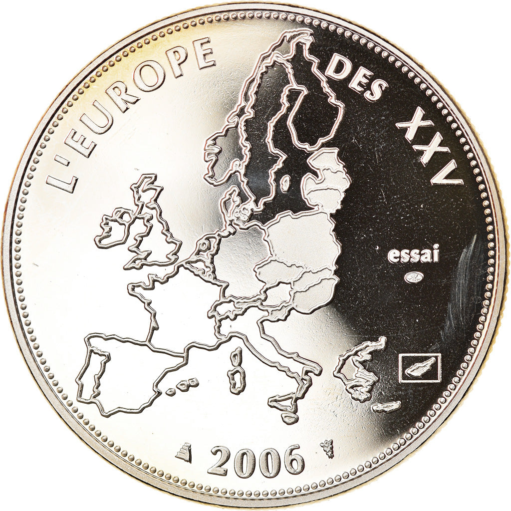 Francia, medaglia, L'Europe des XXV, Dernière Année des 12 Pays de l'Euro