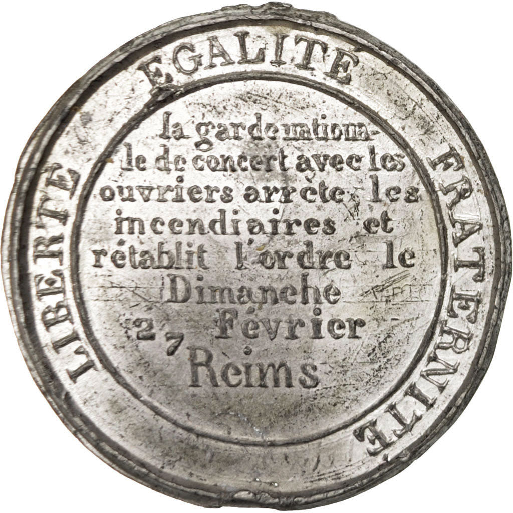 France, Medal, French Second Republic, History, TTB+, Tin