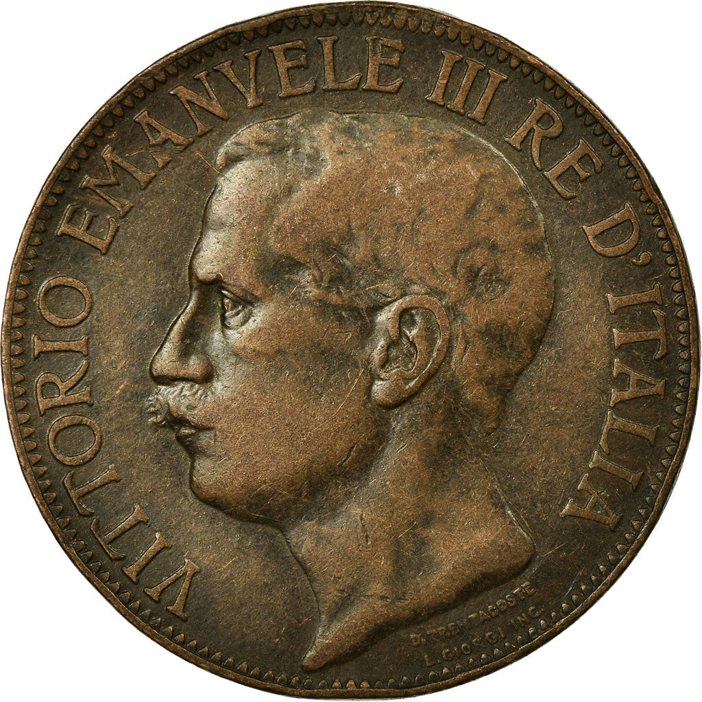 Moneta, Italia, Vittorio Emanuele III, 10 Centesimi, 1911, Rome, BB, Bronzo