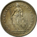 Coin, Switzerland, 2 Francs, 1957, Bern, EF(40-45), Silver, KM:21