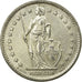 Münze, Schweiz, 2 Francs, 1965, Bern, SS, Silber, KM:21