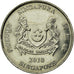 Coin, Singapore, 20 Cents, 2010, Singapore Mint, EF(40-45), Copper-nickel