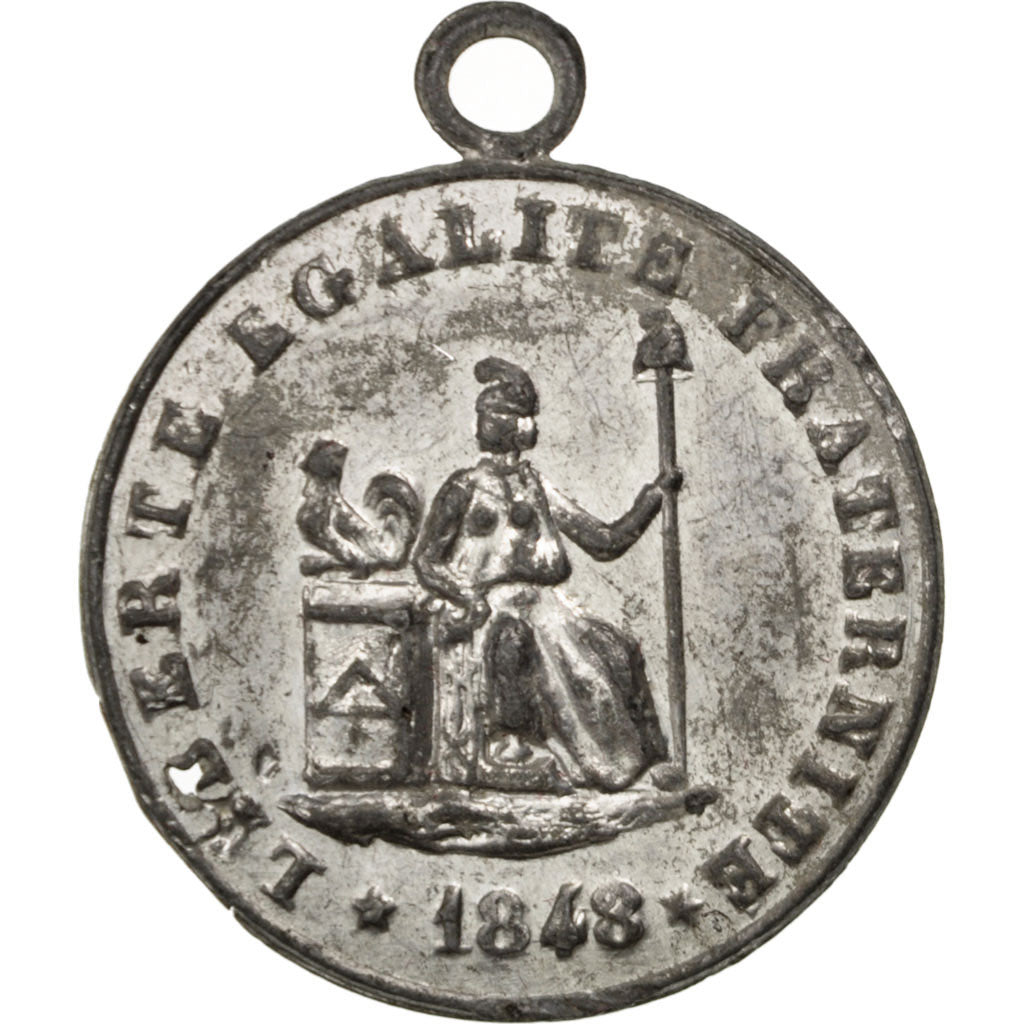 Frankrijk, Medal, French Second Republic, Politics, Society, War, ZF+, Tin