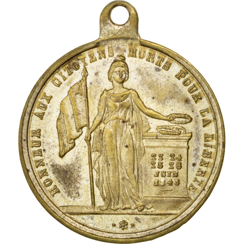 France, Medal, French Second Republic, History, SUP, Cuivre