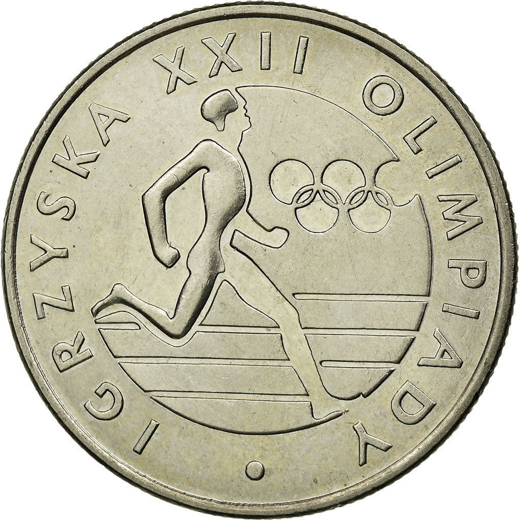 Munten, Polen, 20 Zlotych, 1980, Warsaw, ZF, Copper-nickel, KM:108
