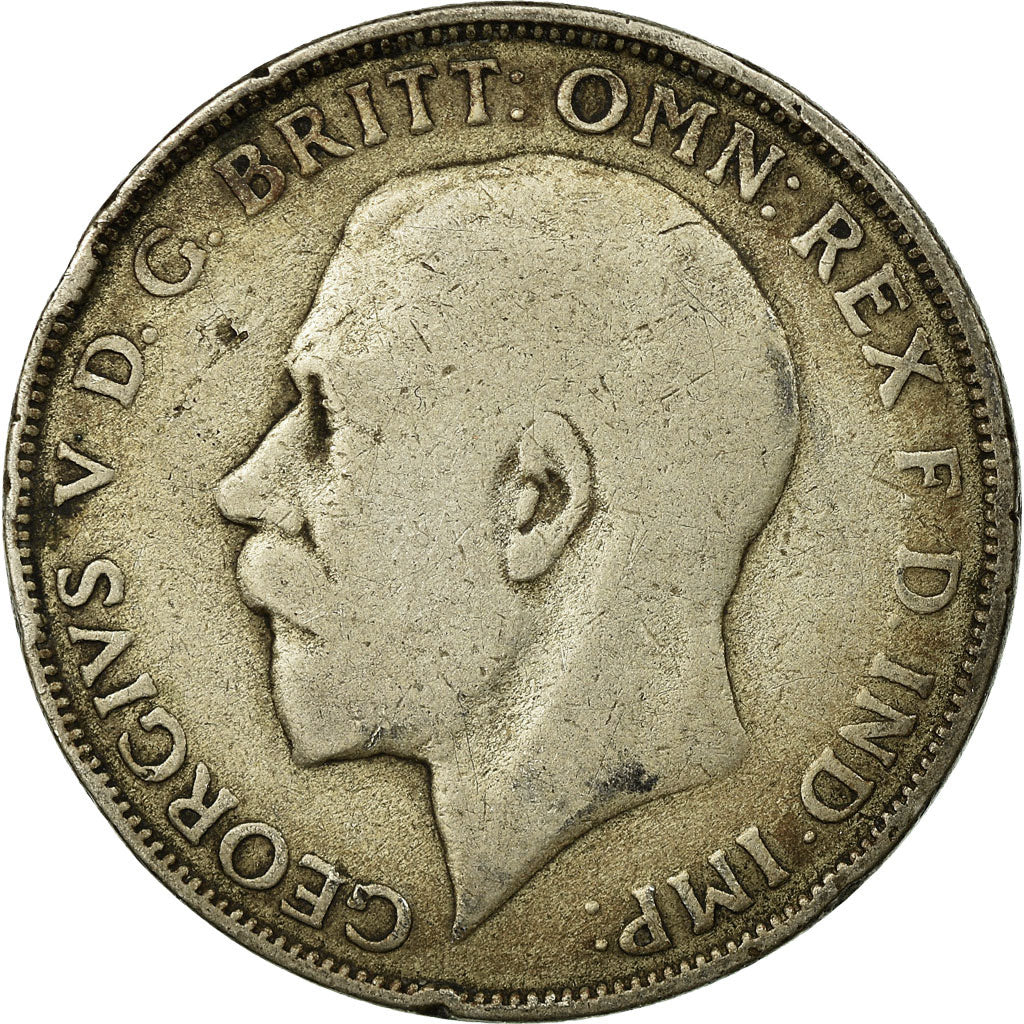 Moeda, Grã-Bretanha, George V, Florin, Two Shillings, 1922, VF(20-25), Prata