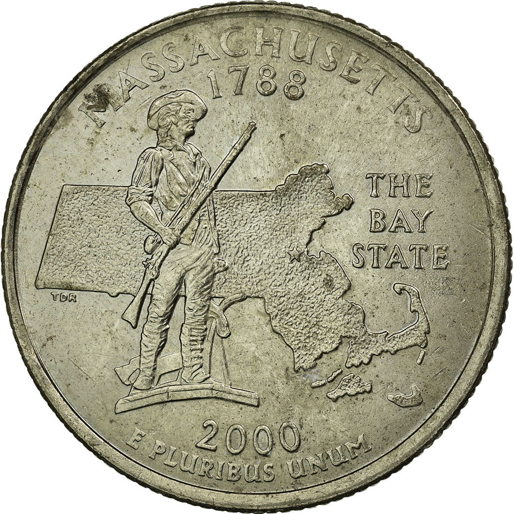 Coin, United States, Quarter, 2000, U.S. Mint, Philadelphia, EF(40-45)
