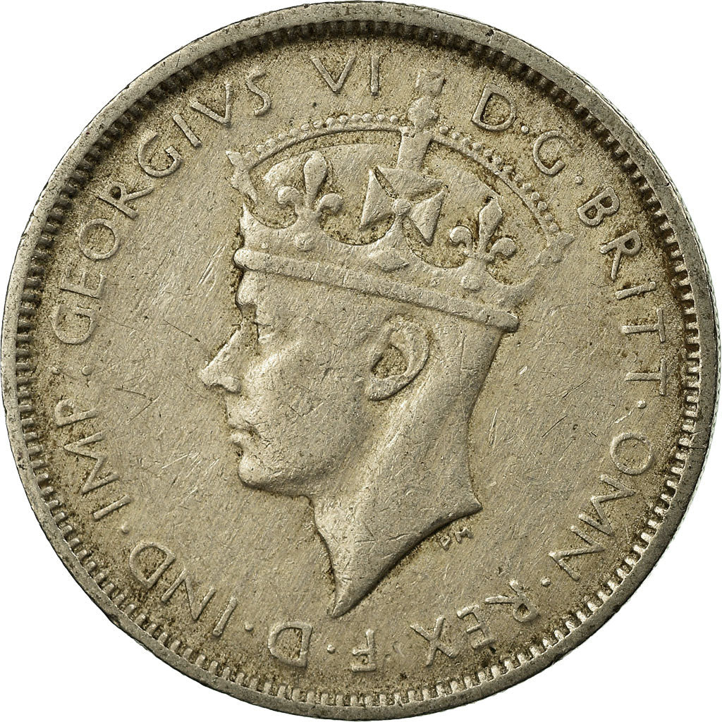 Coin, BRITISH WEST AFRICA, George VI, 3 Pence, 1947, EF(40-45), Copper-nickel