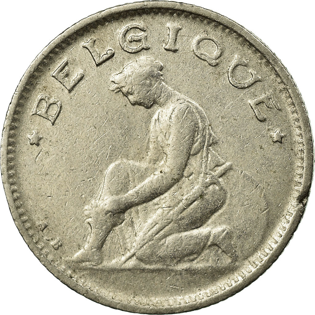 Monnaie, Belgique, 50 Centimes, 1922, TTB, Nickel, KM:87