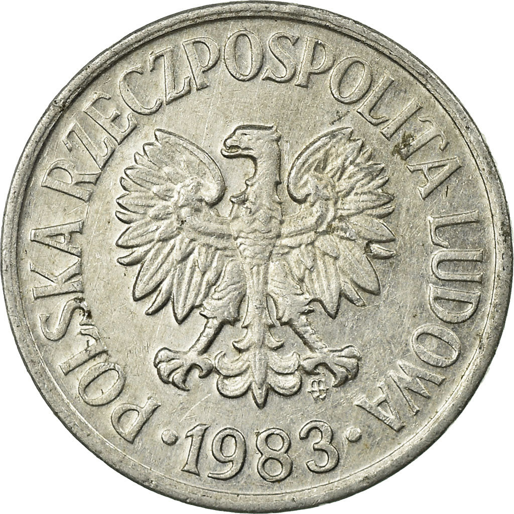 Münze, Polen, 10 Groszy, 1983, Warsaw, SS, Aluminium, KM:AA47
