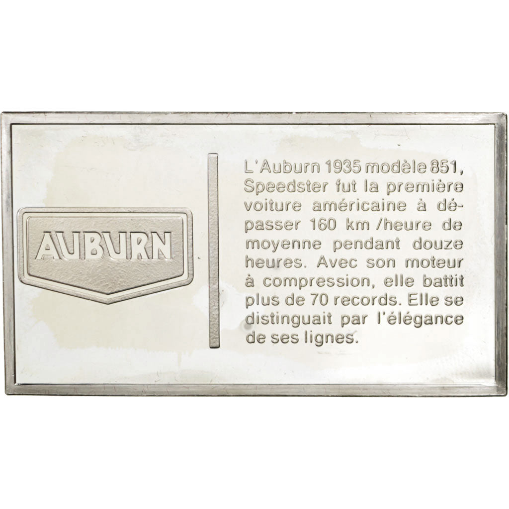 France, Medal, French Fifth Republic, Automobile, MS(60-62), Silver