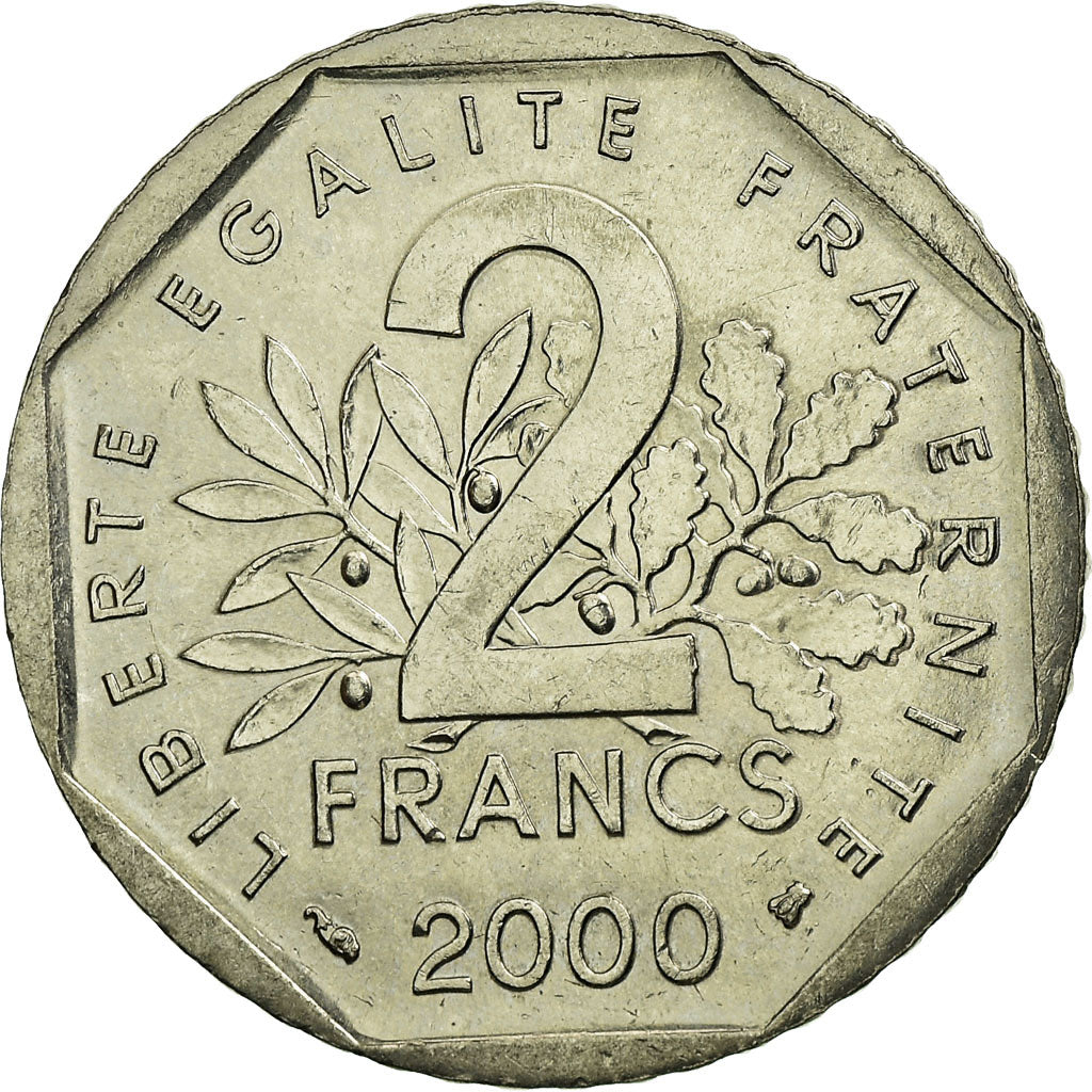 Monnaie, France, Semeuse, 2 Francs, 2000, Paris, TTB, Nickel, Gadoury:547
