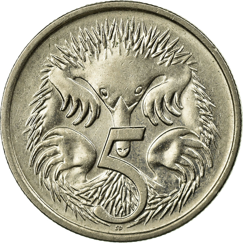 Moneda, Australia, Elizabeth II, 5 Cents, 1993, MBC, Cobre - níquel, KM:80
