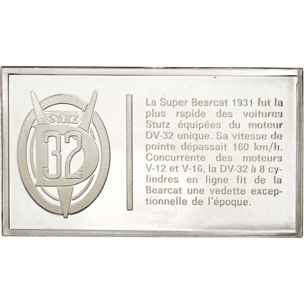 France, Medal, French Fifth Republic, Automobile, SUP+, Argent